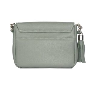 Falco house kozna zenska torbica svetlo zelene boje otpozadi