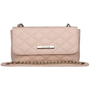 Falco house zenska kozna torba roze boje