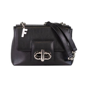 Falco house zenska kozna torba crne boje
