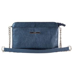 Kozna zenska torba falco house teget boje