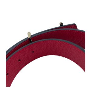 Kozni kais miron ivkovic, dvostrani, sa dva lica, teget i crvene boje iznutra