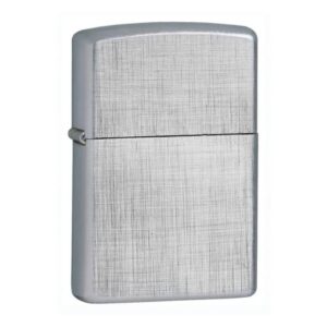 Zippo upaljac sive boje linen weave