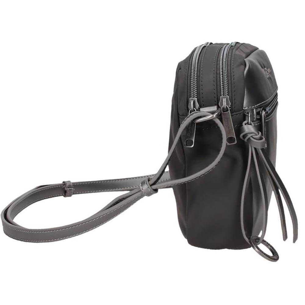 pepe-jeans-torba-7085443-2 Pepe jeans zenska torba na rame sivo crne boje sa strane