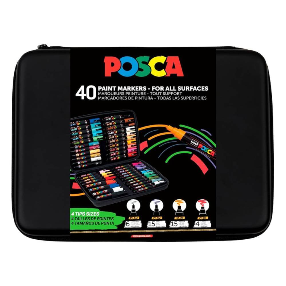 posca-gift-art-1-40-1 Posca gift set 1/40, u crnoj pernici