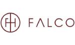 Logo falco house brenda, u bordo boji
