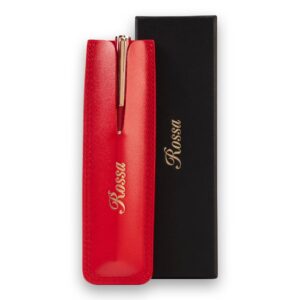 Olovka rossa u futroli crvene boje, i ambalazom crne poklon kutije