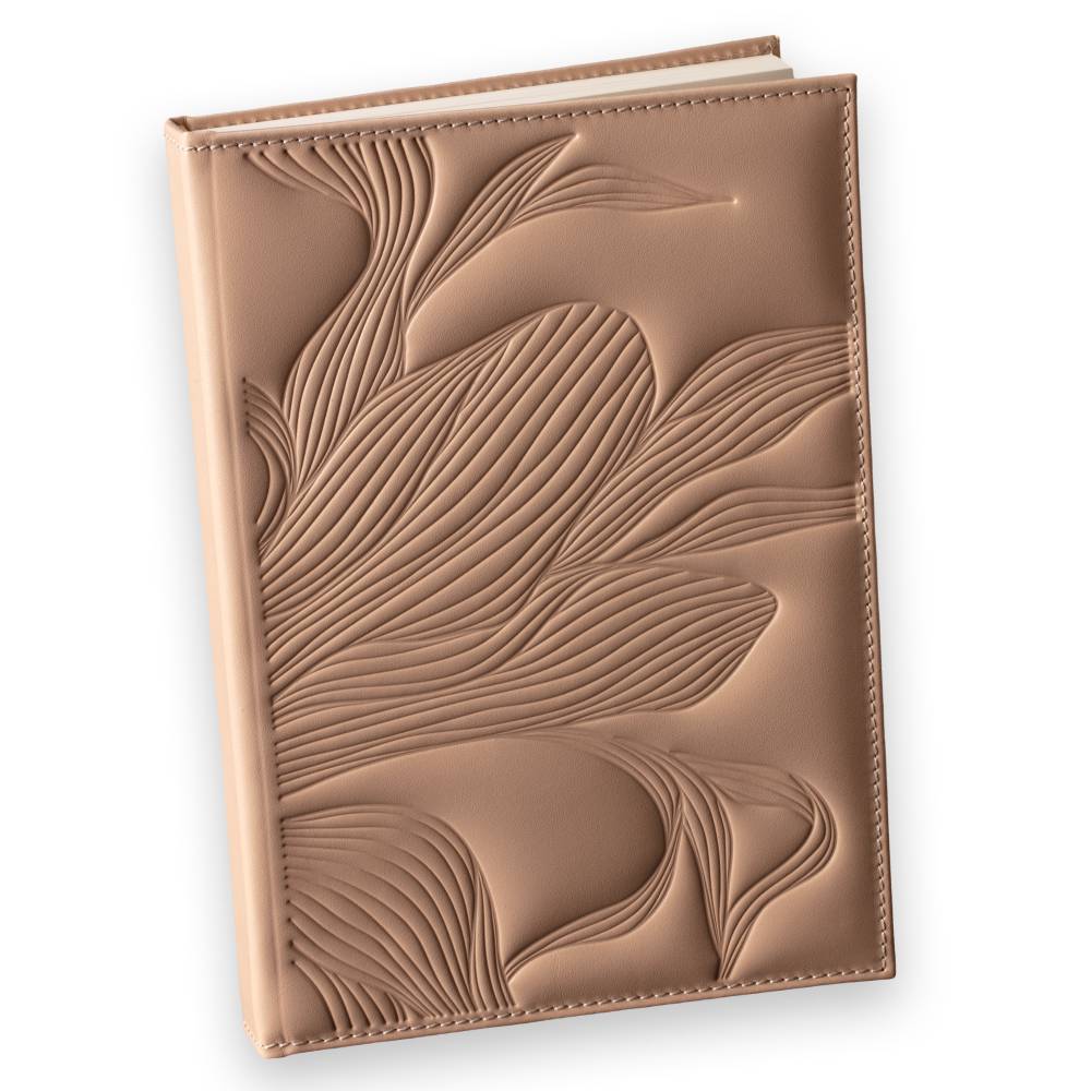 rokovnik-kozni-zenski-1 Ženski rokovnik b5, floral kolekcija sa motivima cveca na samom rokovniku, bež boje.