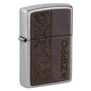 ZIPPO UPALJAČ EMBLEM BRAON 46920 1 Zippo upaljac braon boje emblem kozni grb