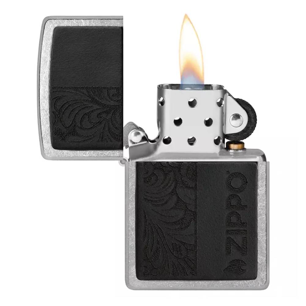 zippo-upaljac-emblem-crni Crni emblem upaljac zippo kako gori