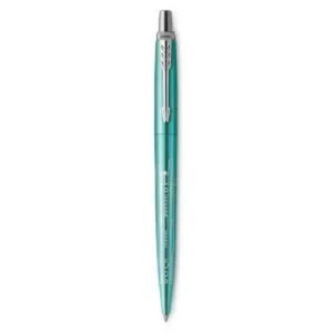 Parker original olovka u emerald svetloj boji, sa sivim detaljima na njoj